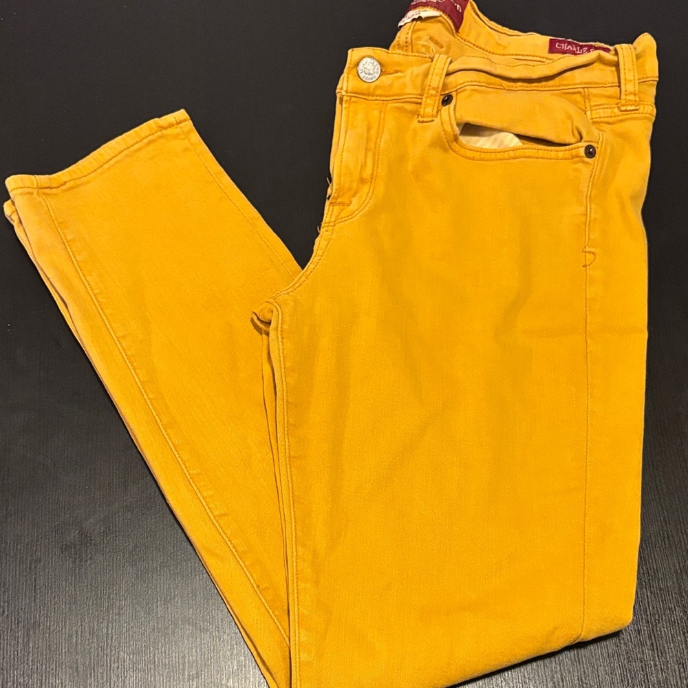 Lucky Brand Mustard Yellow Slim Jeans